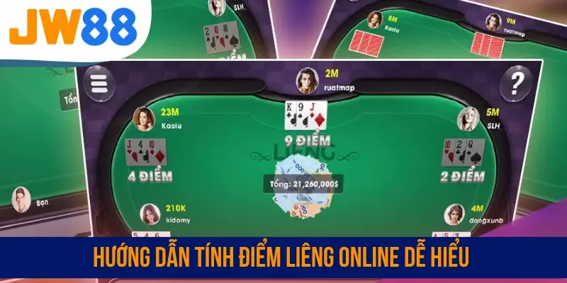 Hướng dẫn tính điểm Liêng online dễ hiểu